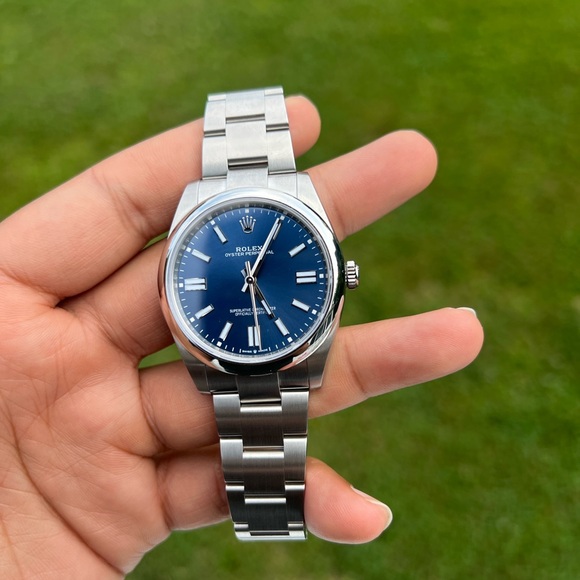 Rolex Oyster Perpetual 41 Bright Blue Dial, Steel, 124300 with card new watch - Picture 8 of 17